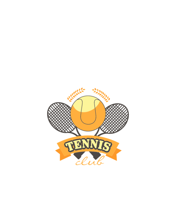 Tennis Club model alb pe tricou