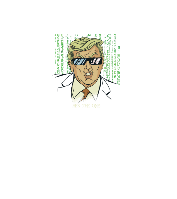 Trump Mátrix model negru pe tricou