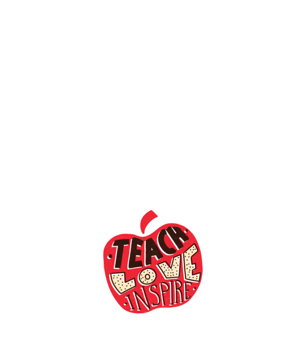 Teach Love Inspire pentru profesori model negru pe tricou