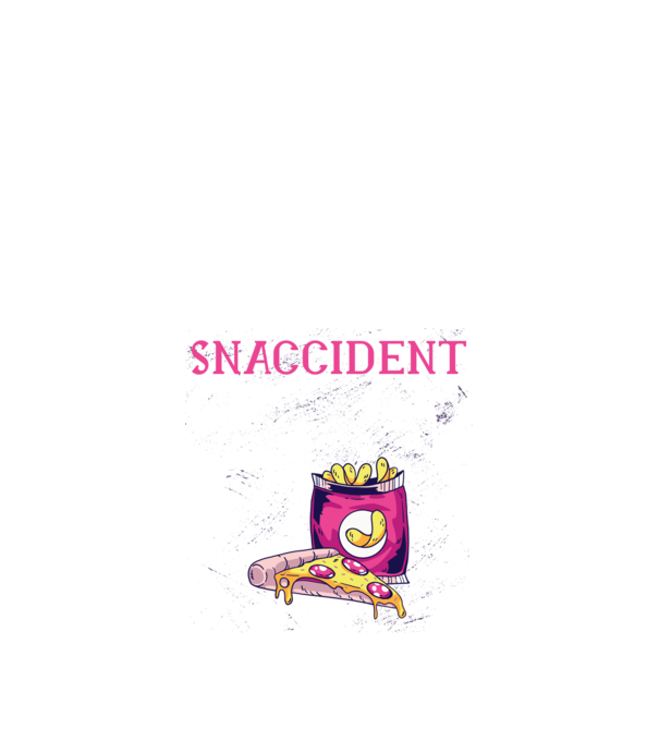 Snaccident model negru pe tricou