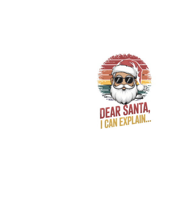 Dear Santa, I can explain... model galben neon pe tricou