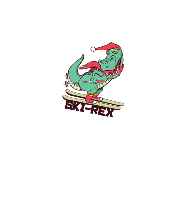 Ski Rex model gri pe tricou