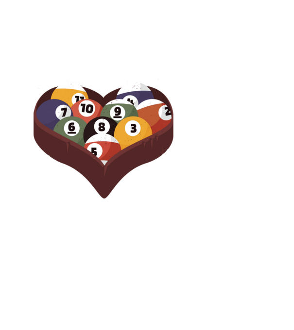 I break hearts - Biliard model alb pe tricou