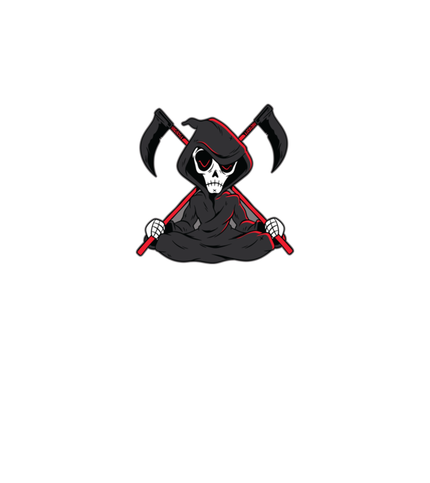 Moartea - Grim Reaper model negru pe tricou