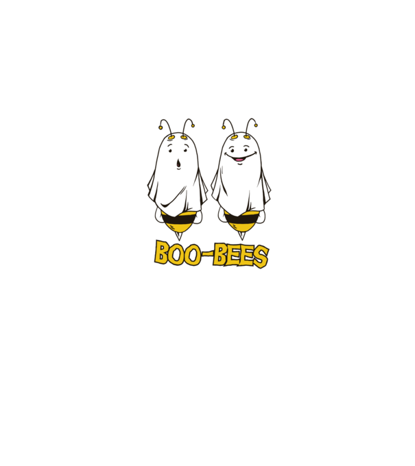 Boo Bees - Albine fantomă Halloween model albastru jeanși pe tricou