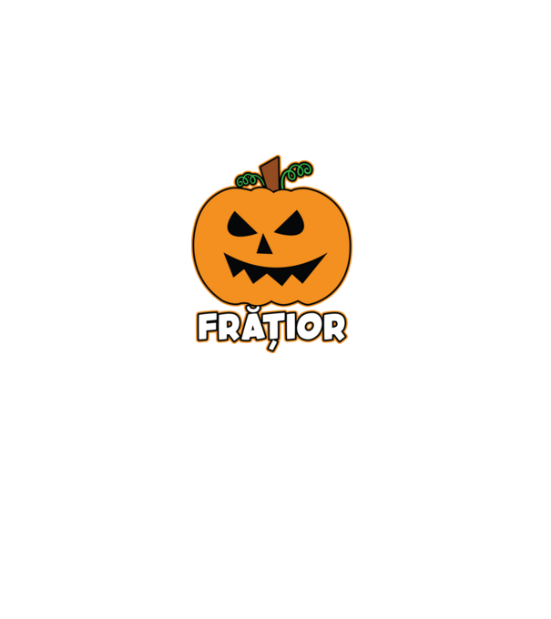 frățior model negru pe tricou