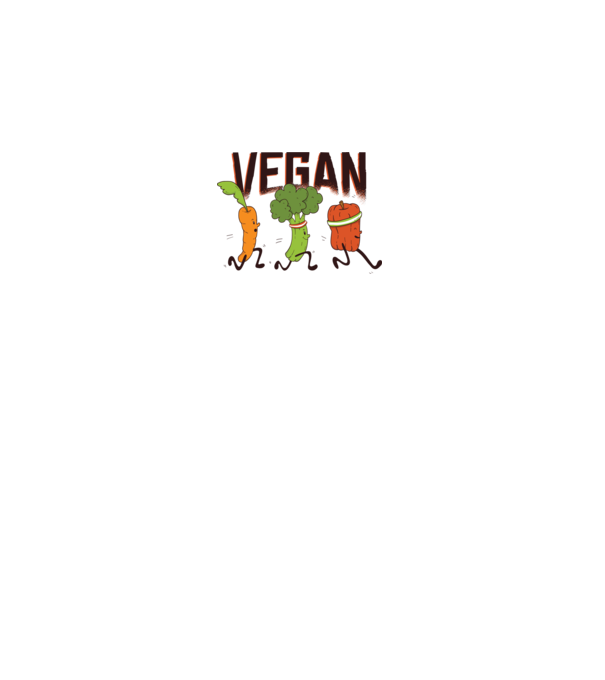 Legume vegan model alb pe tricou