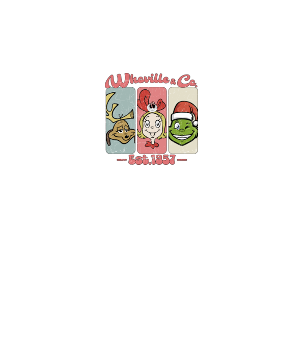 Whoville & Co - Grinch model gri pe tricou