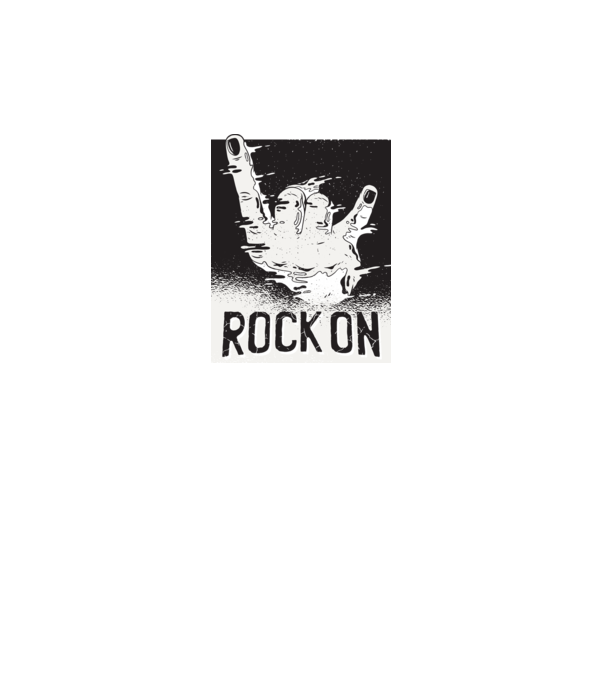 Rock On model gri pe tricou