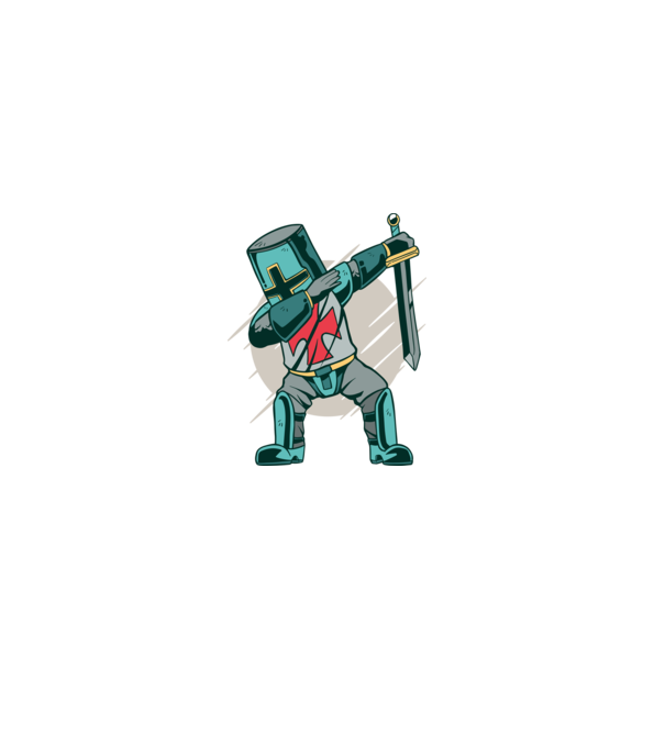 Cavaler DAB model verde pe tricou