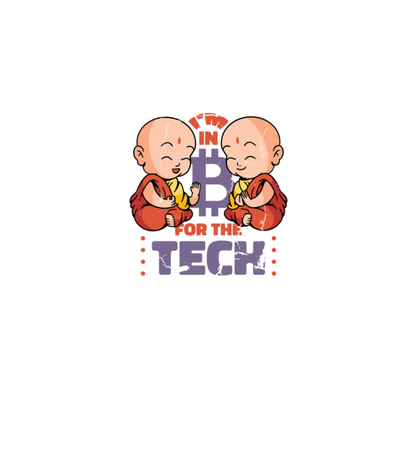 Călugări Buddha Bitcoin model negru pe tricou