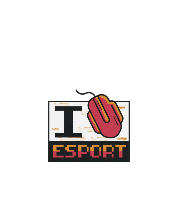 I love Esport model nisipiu pe tricou