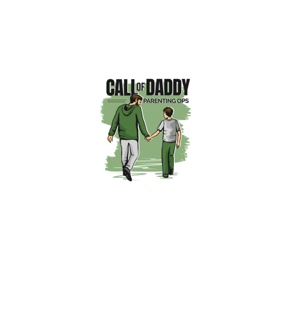 Call of Daddy - Pentru tata model nisipiu pe tricou