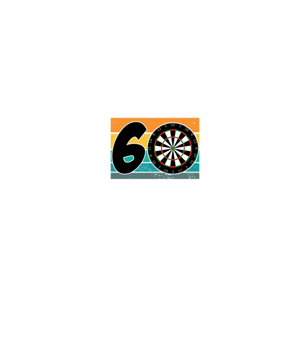 'I''m not 60 I''m triple 20 darts birthday' model albastru jeanși pe tricou