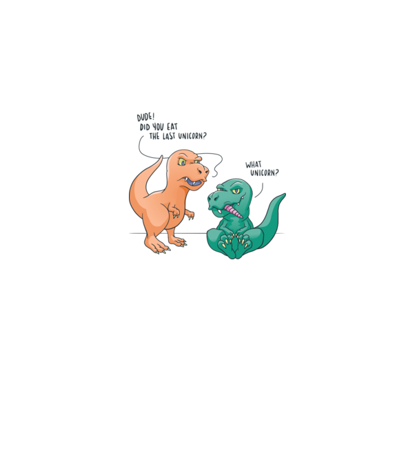 Tricou cu Dinozaur amuzant model alb pe tricou