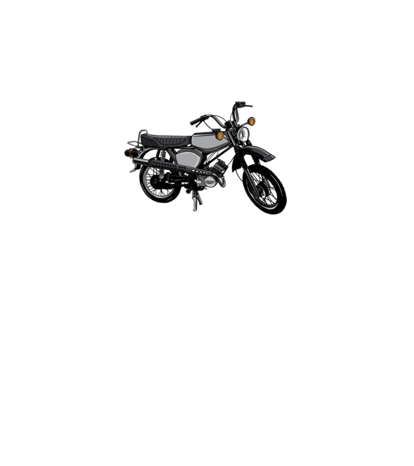 Motocicletă model gri pe tricou