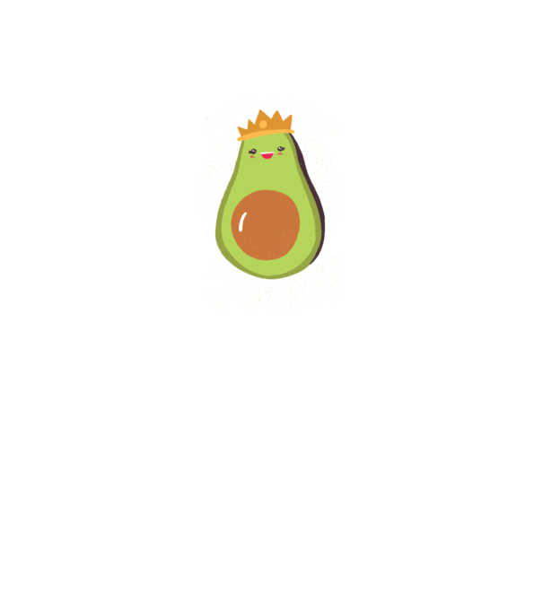 Avocado Queen Regina Avocado model albastru închis pe tricou