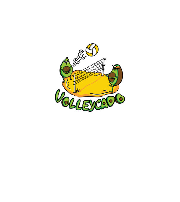 Avocado Volei model gri pe tricou