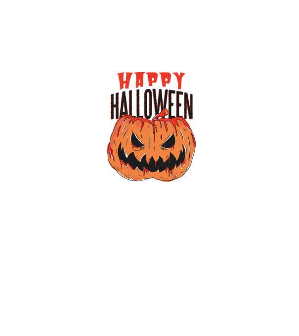 Happy Halloween Pumpkin model alb pe tricou