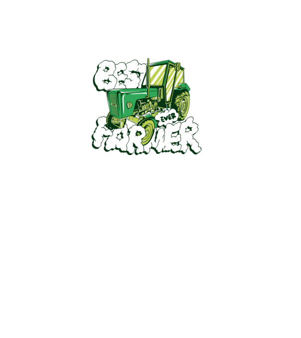 Best Farmer Ever cu Tractor model negru pe tricou