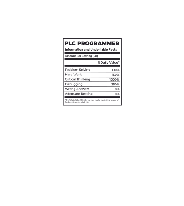 Programator PLC model negru pe tricou
