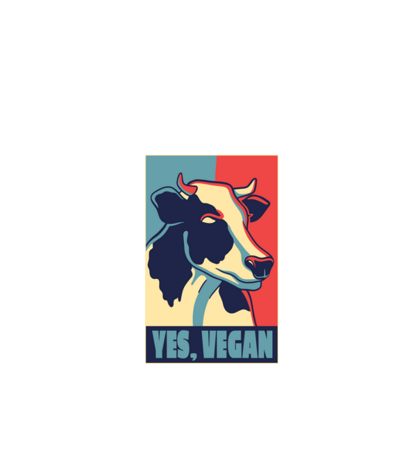 Yes, Vegan model negru pe tricou