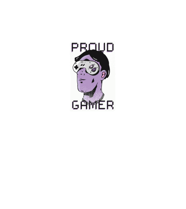 Ochelarii VR Proud Gamer model gri pe tricou