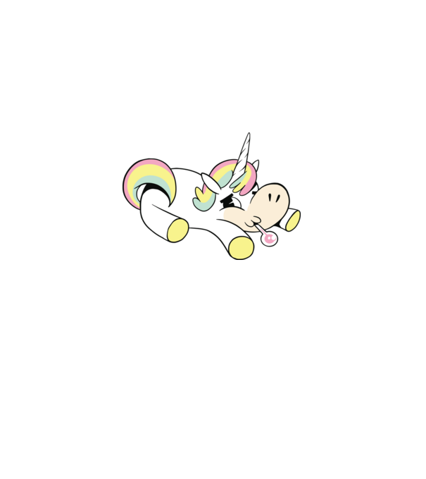 Unicorn bolnav model albastru deschis pe tricou