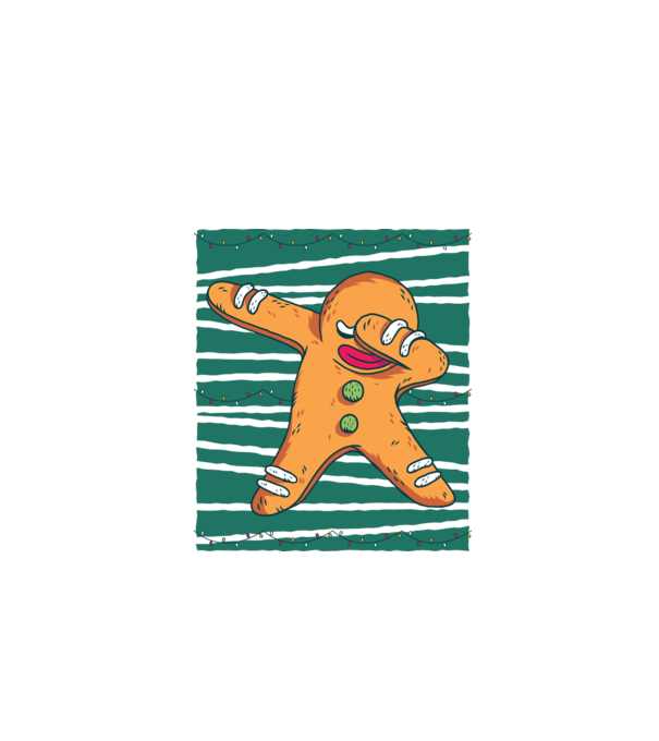 Turtă dulce DAB Crăciun model alb pe tricou
