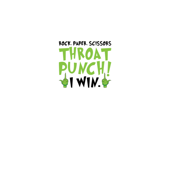 Rock paper scissors - Grinch model gri pe tricou