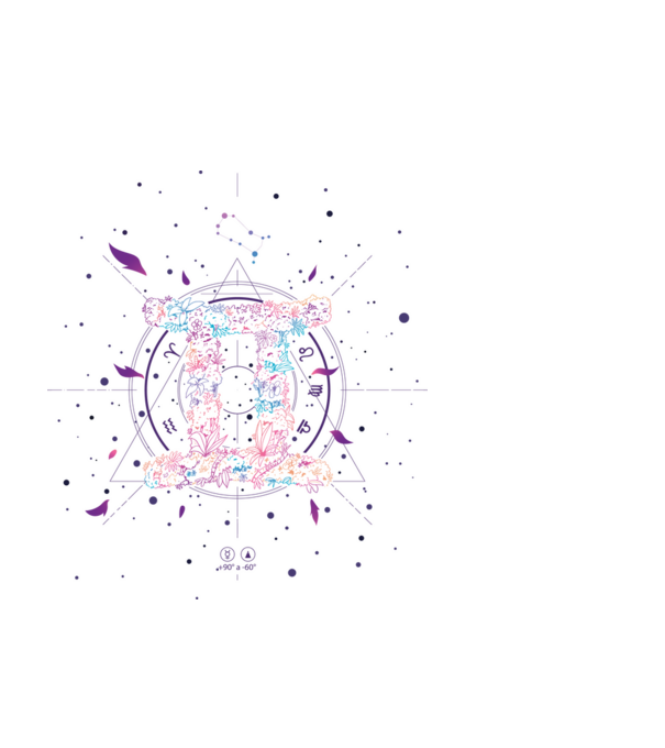 Gemini Zodiac model negru pe tricou
