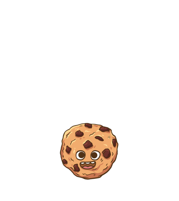 Cookie drăguț model negru pe tricou