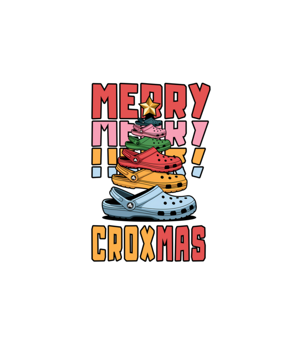 Merry Croxmas  model alb pe tricou