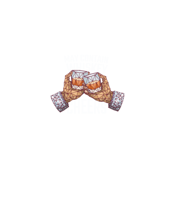 Poate conține urme de whisky model negru pe tricou