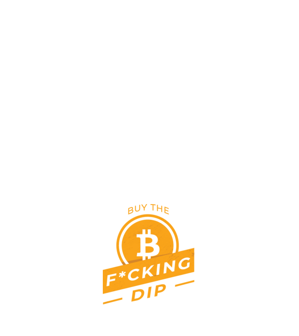 Bitcoin - Buy the fucking dip model albastru închis pe tricou
