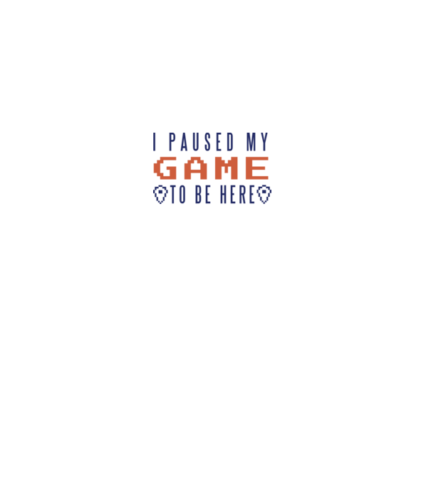 I Paused my game to be here model gri pe tricou