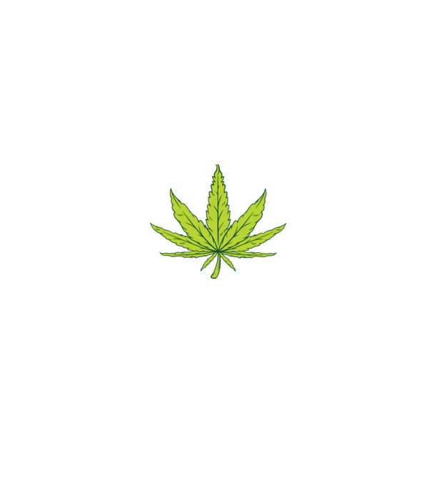 Frunză de marijuana model verde pe tricou