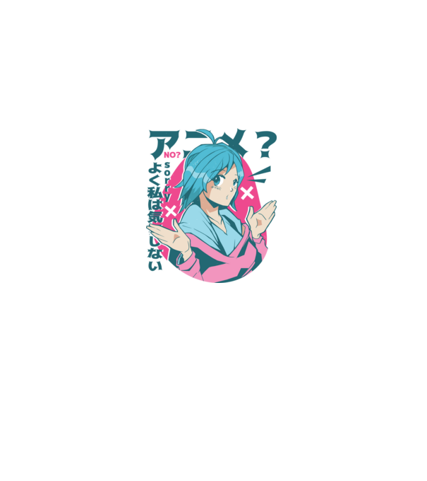 Tricou Anime model alb pe tricou