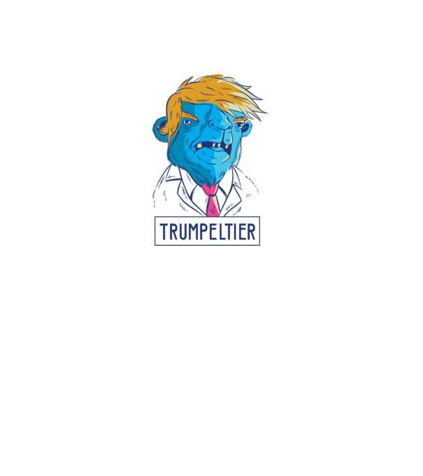Trumpeltier monstru Trump model alb pe tricou