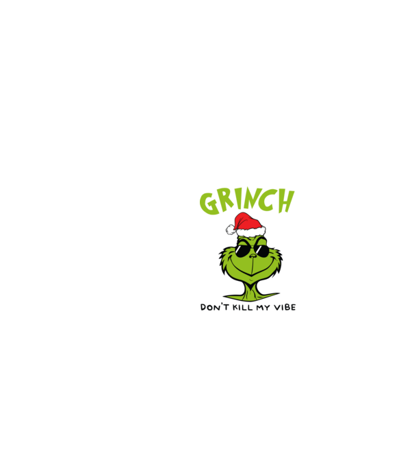 Grinch - Don't kill my vibe model gri închis pe tricou