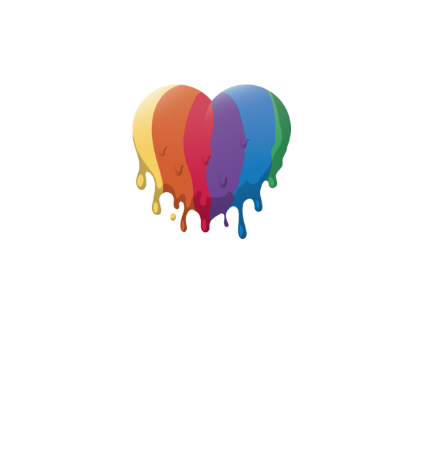 LGBTQ Inimă model negru pe tricou