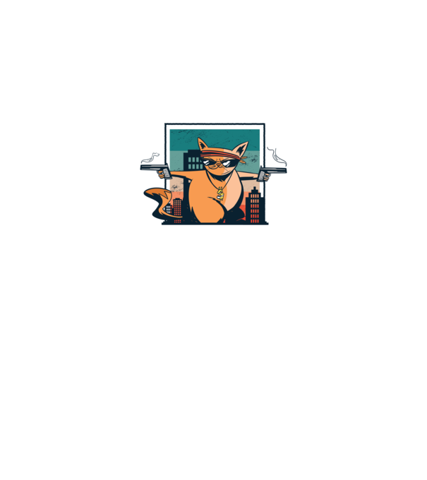 Pew Pew Pew Madafakas Pisică model negru pe tricou