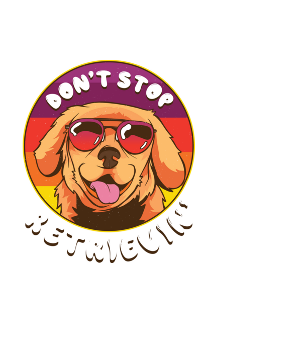 'Don''t stop Retrievin''' model negru pe tricou