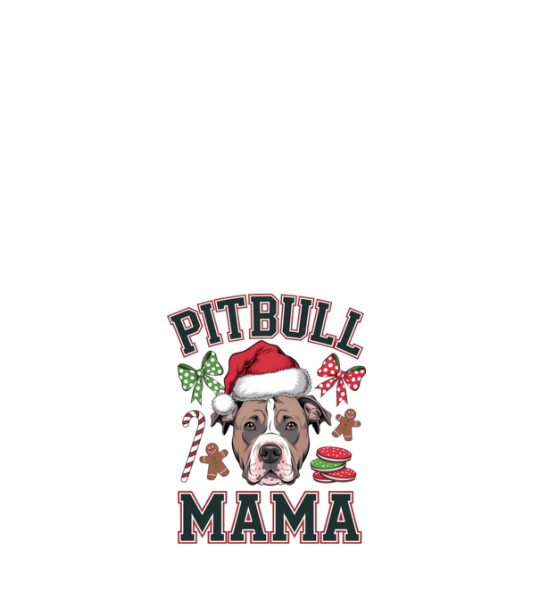 Pitbull Mama model alb pe tricou