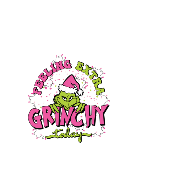 Feeling extra Grinchy today model albastru închis pe tricou