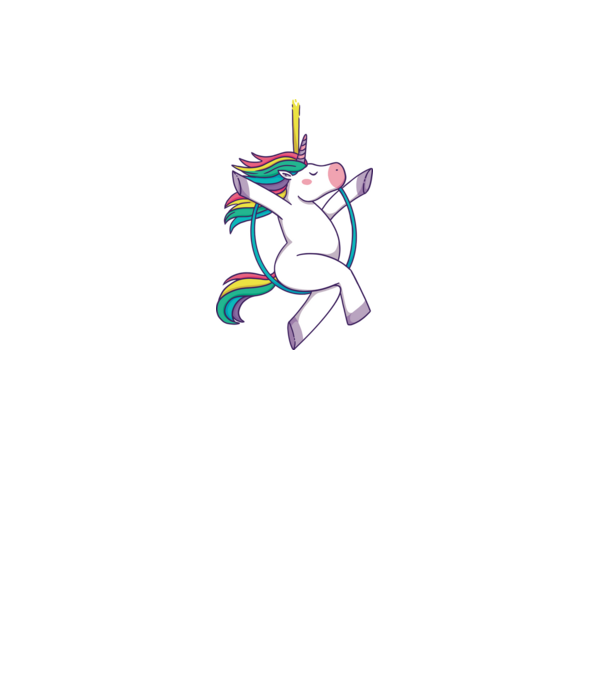 Unicorn pe cerc model roz deschis pe tricou