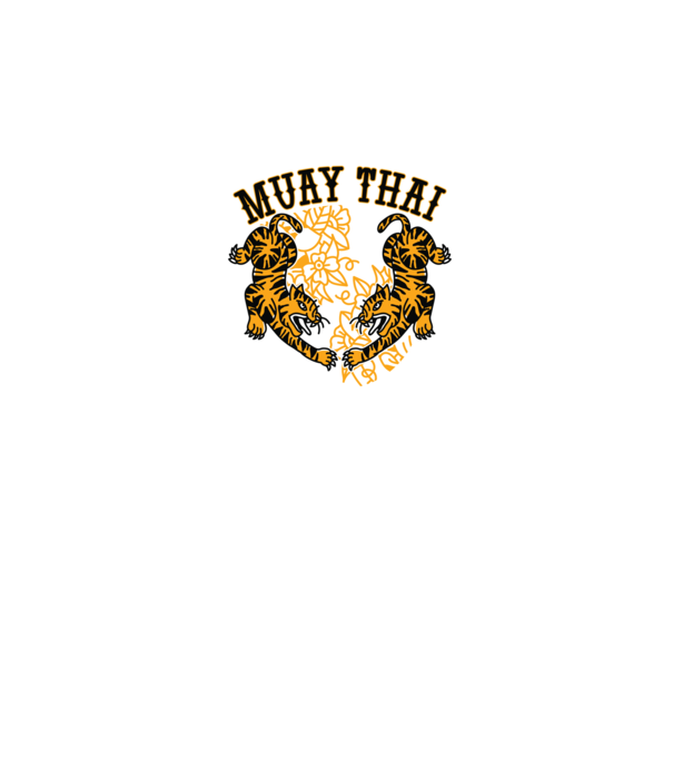 Tigri Muay Thai model roz pe tricou