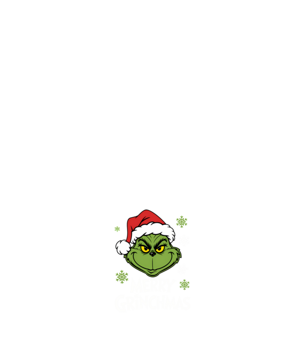 Merry Grinchmas Negru model albastru închis pe tricou