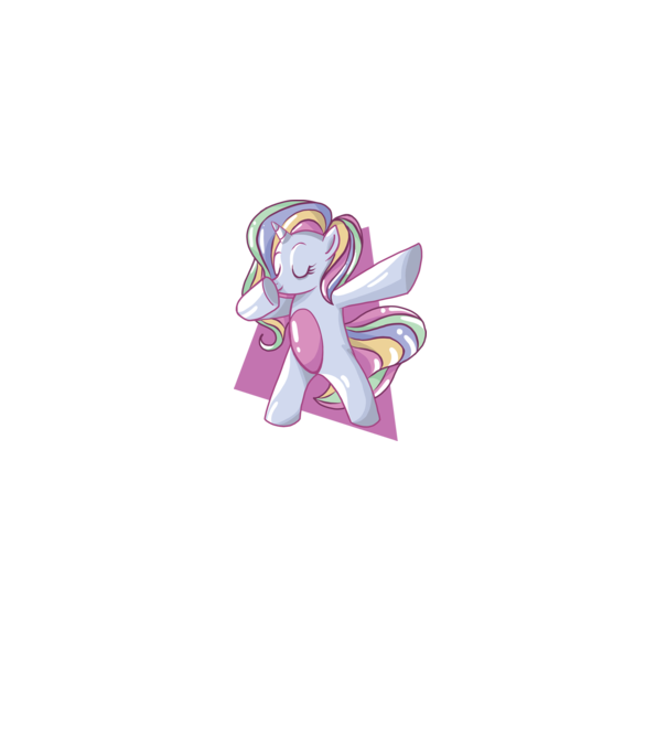 Unicorn DAB model negru pe tricou