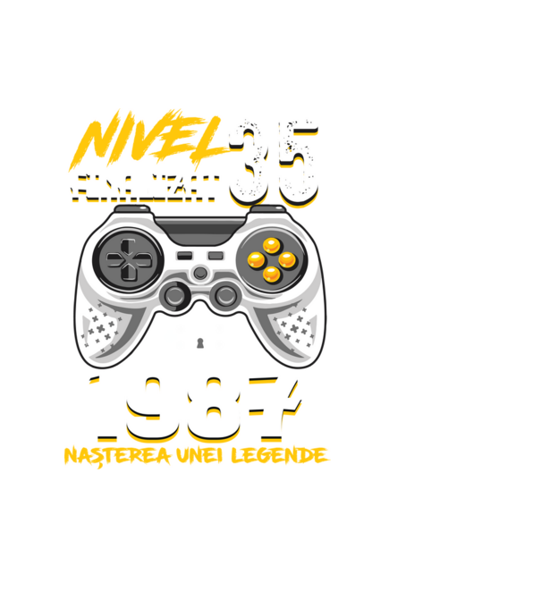 Nivel 35 finalizat. 1987 nașterea unei legende model negru pe tricou